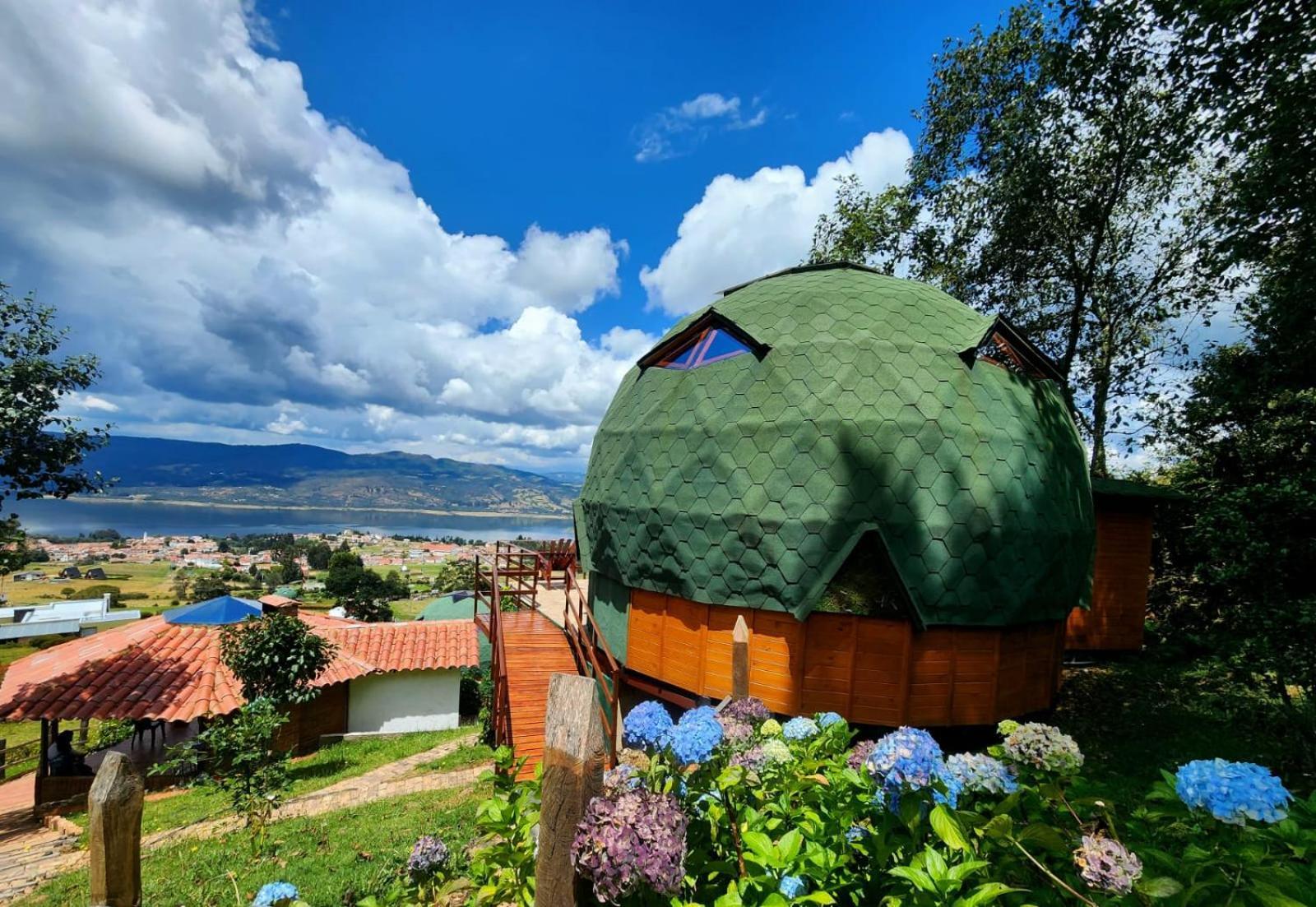 Отель Glamping Sede Campestre Mirador De Pueblo Viejo Гуатавита Экстерьер фото