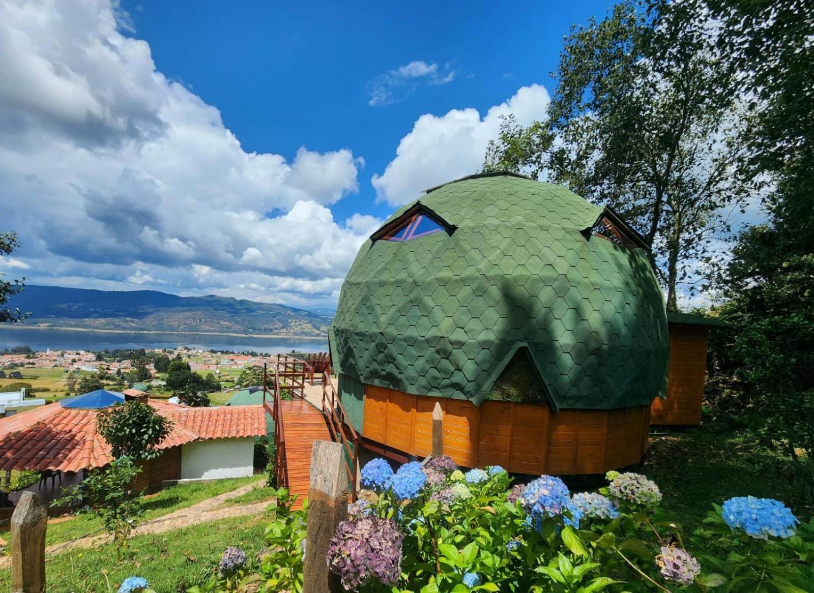 Отель Glamping Sede Campestre Mirador De Pueblo Viejo Гуатавита Экстерьер фото