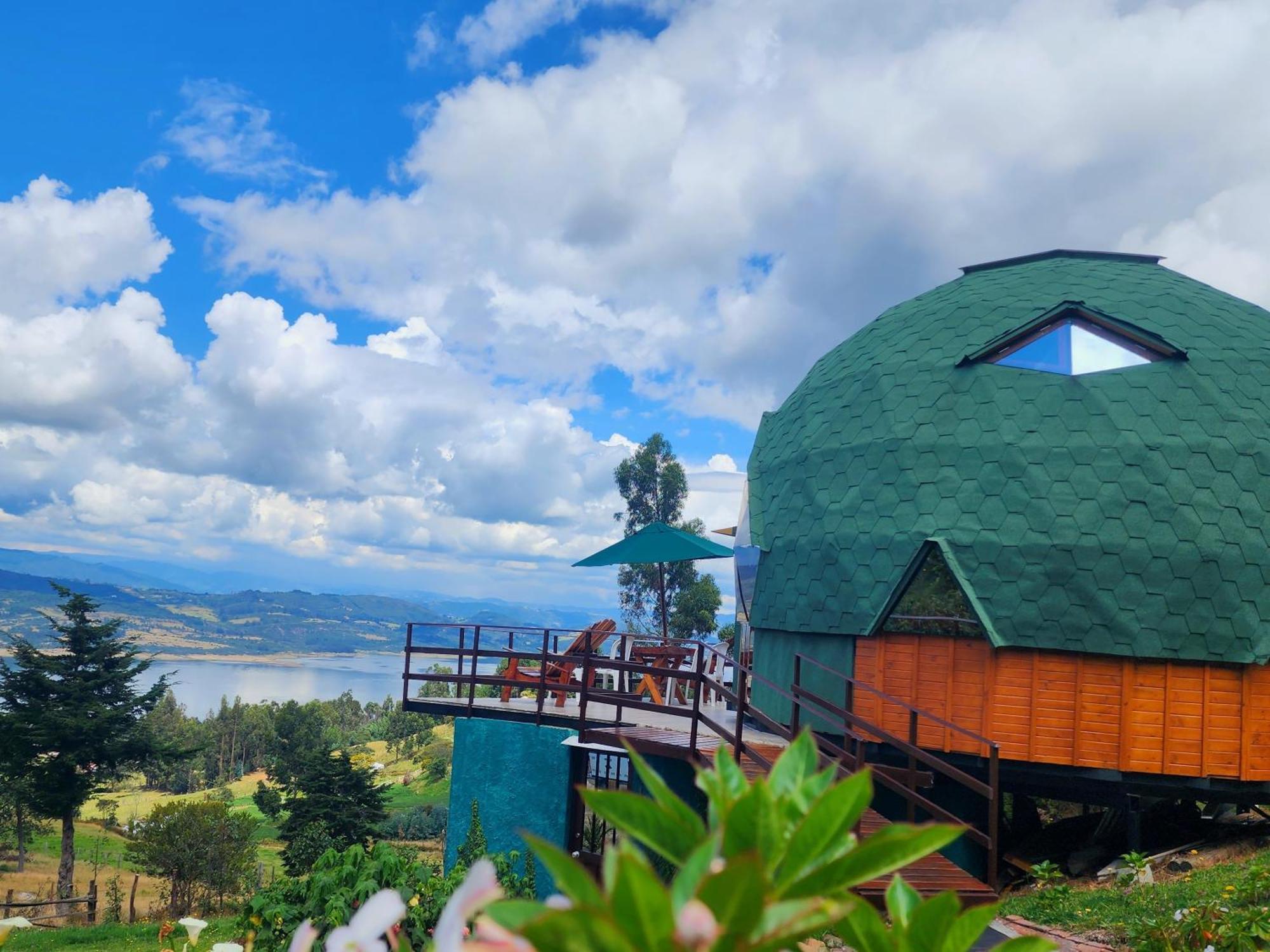 Отель Glamping Sede Campestre Mirador De Pueblo Viejo Гуатавита Экстерьер фото